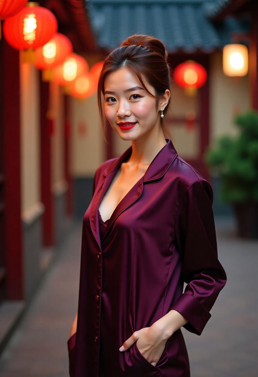 天台夜戏工作照,麦克风朝向空马路