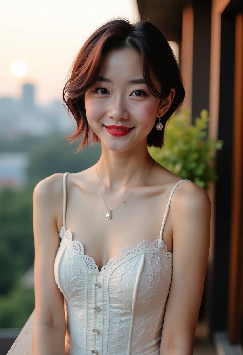 星空无痕竖版海报,天台与熄灭的路灯